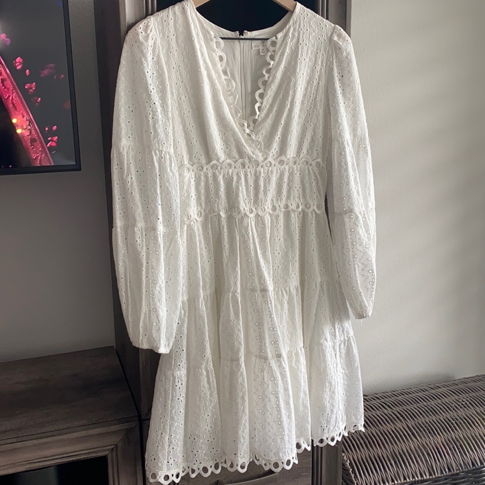Lost + Wander White Eyelet Dress Size XS
